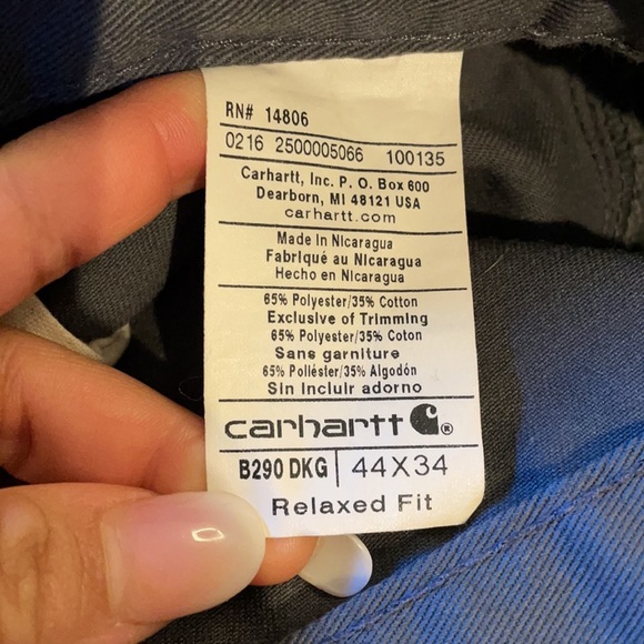 Carhartt Mens Blended Twill Work Chino Pant - Picture 6 of 8